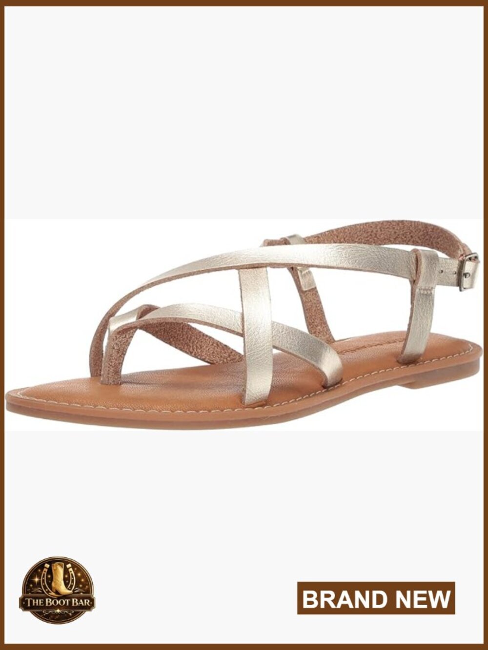 Women's Casual Strappy Sandals Adjustable Ankle Strap Padded Insole